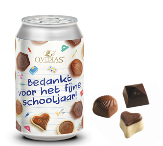 Juf-Meester-blik met pralinemix (95g)